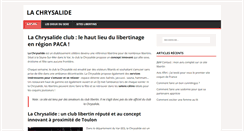 Desktop Screenshot of lachrysalide.fr